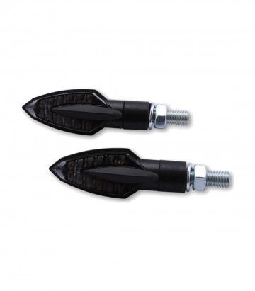 Highsider LED Turn Signals Vinci Black with Smoked Lens