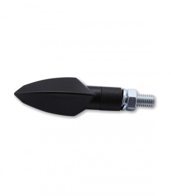 Intermitentes LED Highsider Vinci Negro con Cristal Ahumado