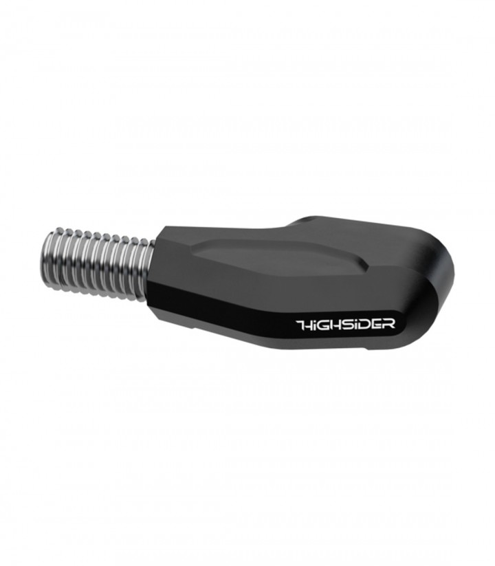 Intermitentes LED para Extremo de Manillar Highsider Ventura-X Negro Mate con Cristal Ahumado