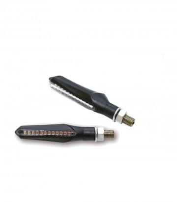 Intermitentes Secuenciales LED Highsider Run Negro con Cristal Ahumado