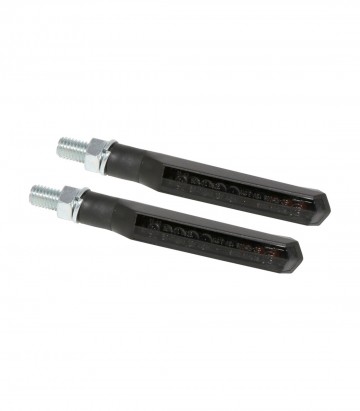 Intermitentes Secuenciales LED Highsider Run-TS Negro con Cristal Ahumado