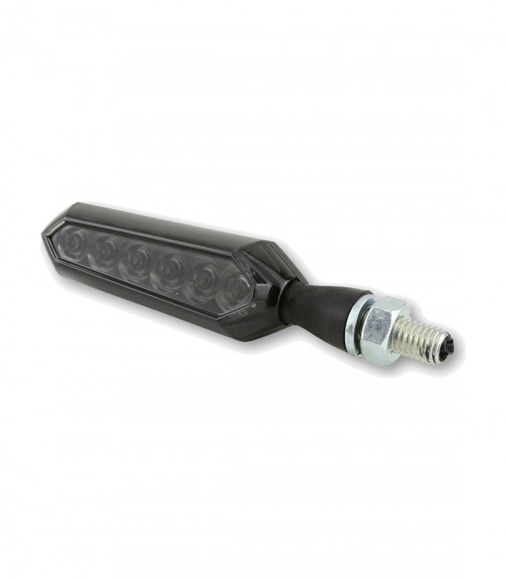 Intermitentes Secuenciales LED Highsider Sora Negro con Cristal Ahumado