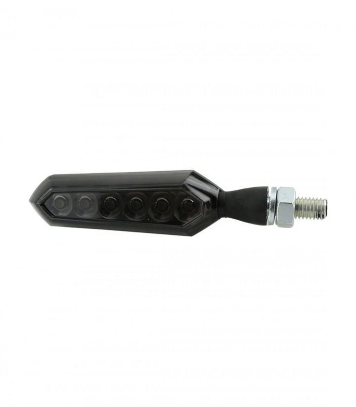 Intermitentes Secuenciales LED Highsider Sora Negro con Cristal Ahumado