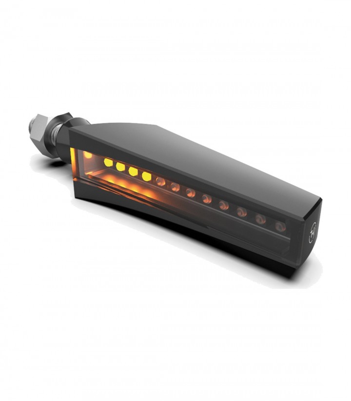 Highsider Sequential LED Turn Signals STS 1 Black with Smoked Lens