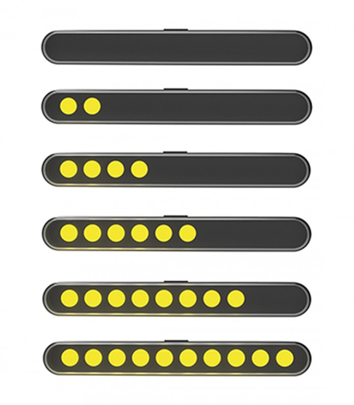 Sequenzielle Blinkermodule Highsider Stripe-Run Schwarz mit getöntem Glas