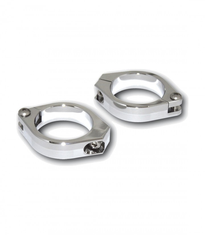 Abrazaderas para Horquilla Highsider Aluminio 42-43 mm en Cromado