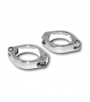Abrazaderas para Horquilla Highsider Aluminio 42-43 mm en Cromado