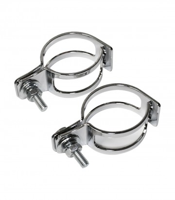 Highsider Turn Signal Clamps 39-42 mm 2 Pcs in Chrome