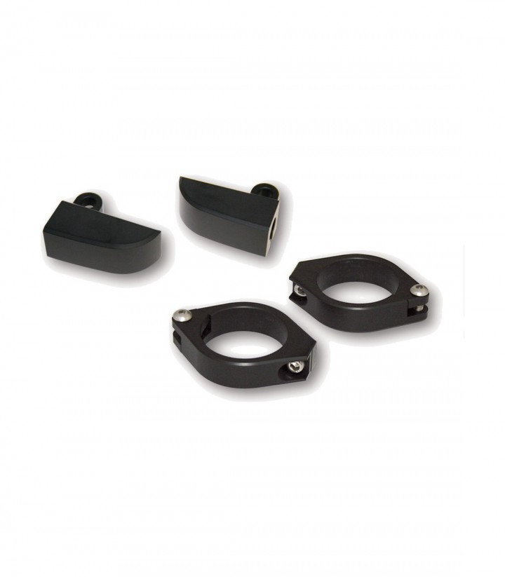 Highsider Blinkerhalter M8 für 42-43 mm in Schwarz