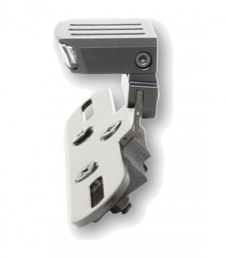 Highsider LED Tail Light with License Plate Bracket Move Type 2 Black with Smoked Lens