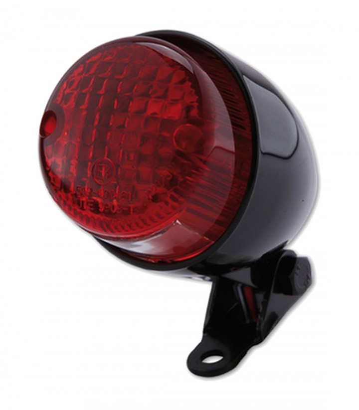 Piloto Trasero Highsider Texas Negro con Cristal Rojo