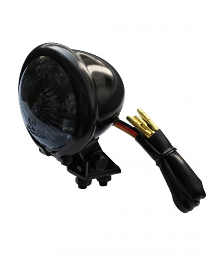 Highsider LED Tail Light Bates Style Black with Smoked Lens