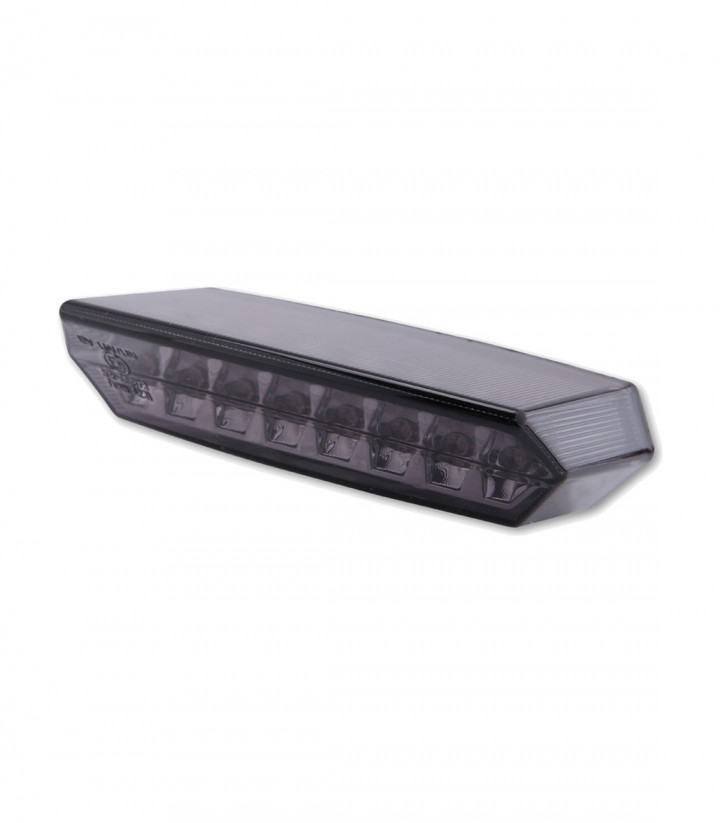 Piloto Trasero LED Highsider Boston Negro con Cristal Ahumado
