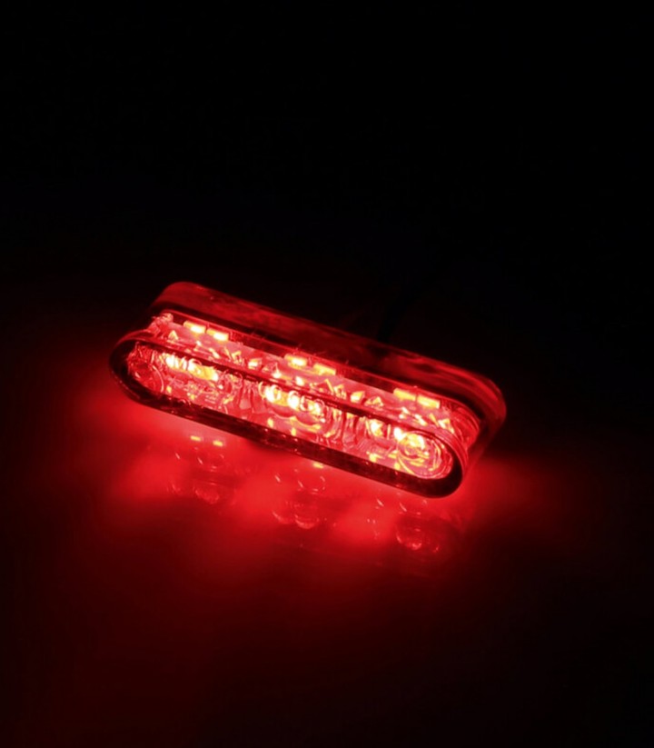 Piloto Trasero LED Highsider con Cristal Rojo