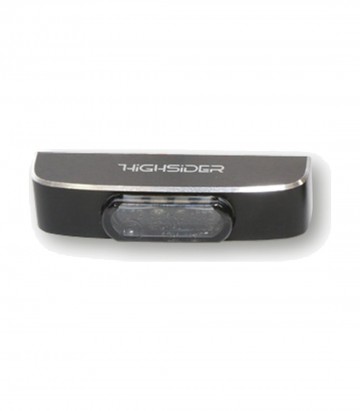 Piloto Trasero LED Highsider Conero T2 Negro con Cristal Ahumado