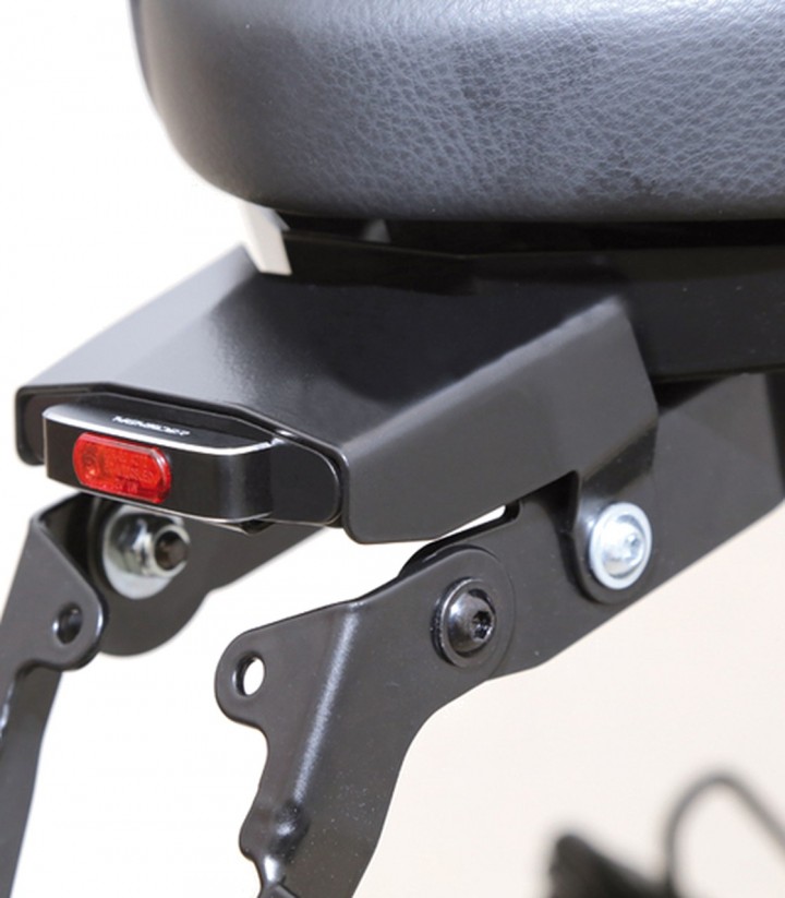 LED-Rücklicht Highsider Conero T2 Schwarz mit rotem Glas