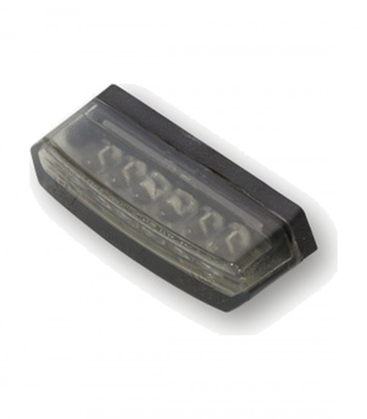 Piloto Trasero LED Highsider Malibu Negro con Cristal Ahumado