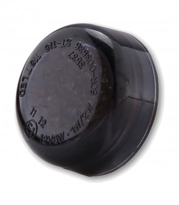Highsider LED Tail Light Micro Disc Black with Smoked Lens