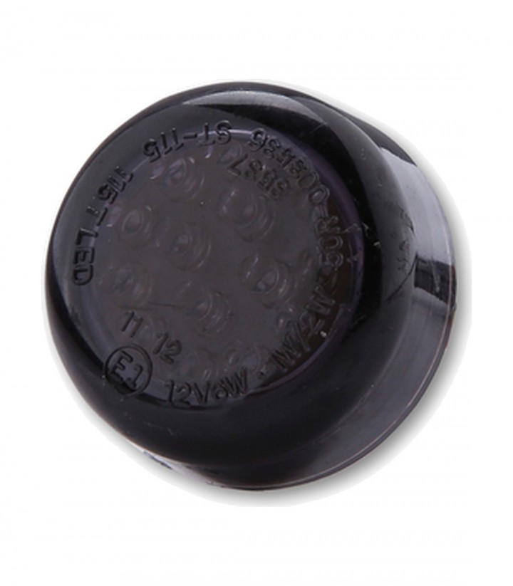 Highsider LED Tail Light Micro Disc Black with Smoked Lens