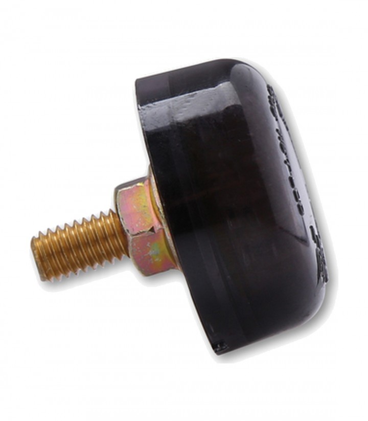 Piloto Trasero LED Highsider Micro Disc Negro con Cristal Ahumado