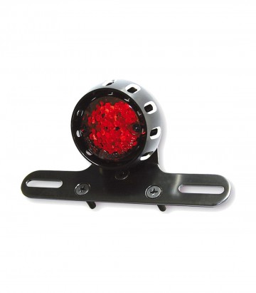 Piloto Trasero LED Highsider Miles Negro con Cristal Rojo