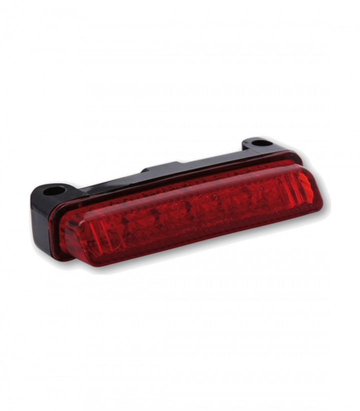 Piloto Trasero LED Highsider Mini Negro con Cristal Rojo