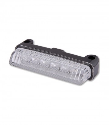 Piloto Trasero LED Highsider Mini Negro con Cristal Transparente