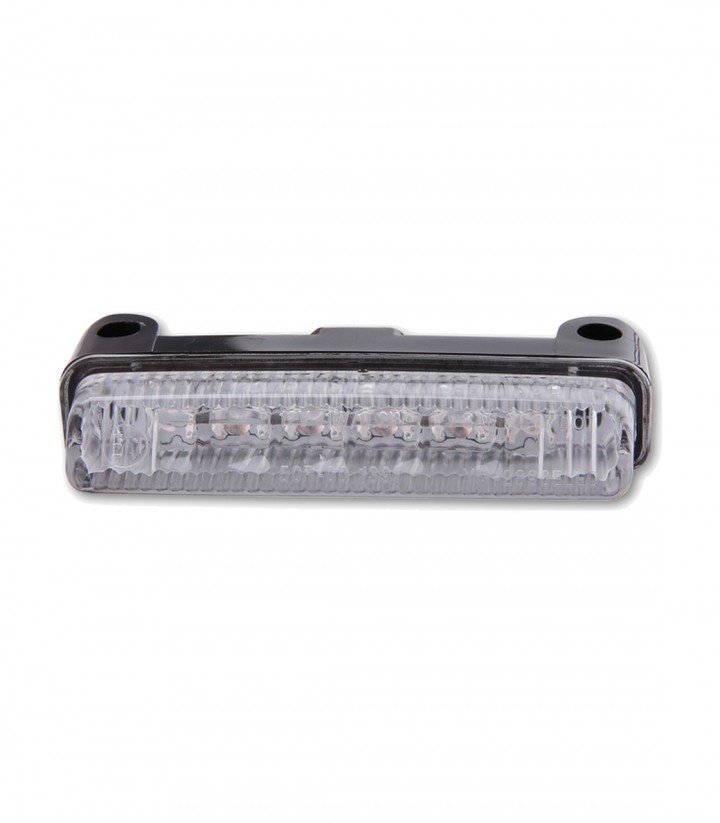 Piloto Trasero LED Highsider Mini Negro con Cristal Transparente