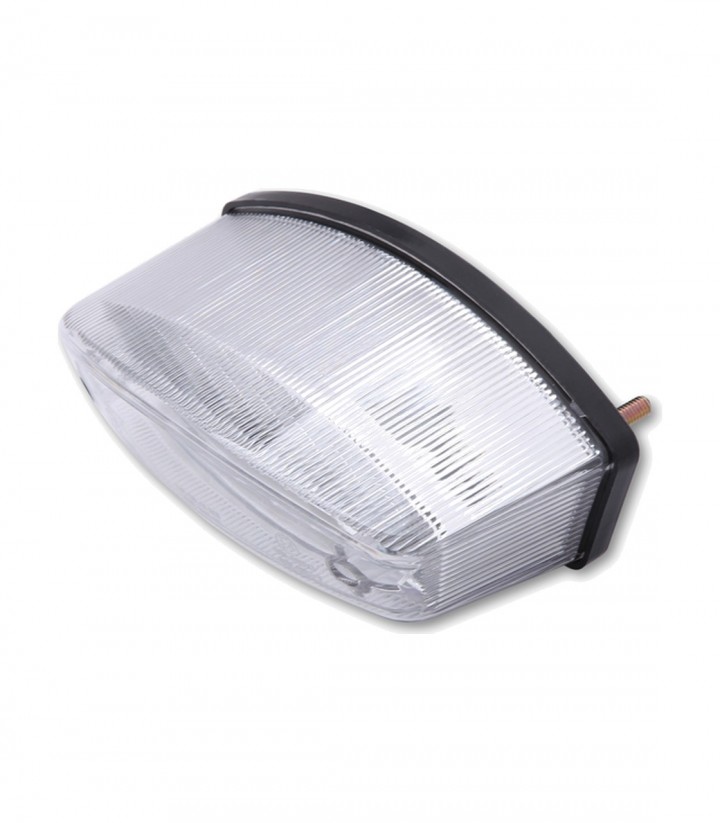Piloto Trasero LED Highsider Monster Negro con Cristal Transparente