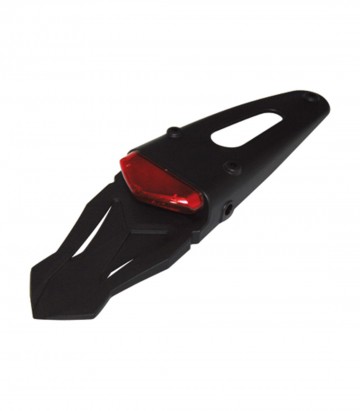 Piloto Trasero LED Highsider Negro con Cristal Rojo