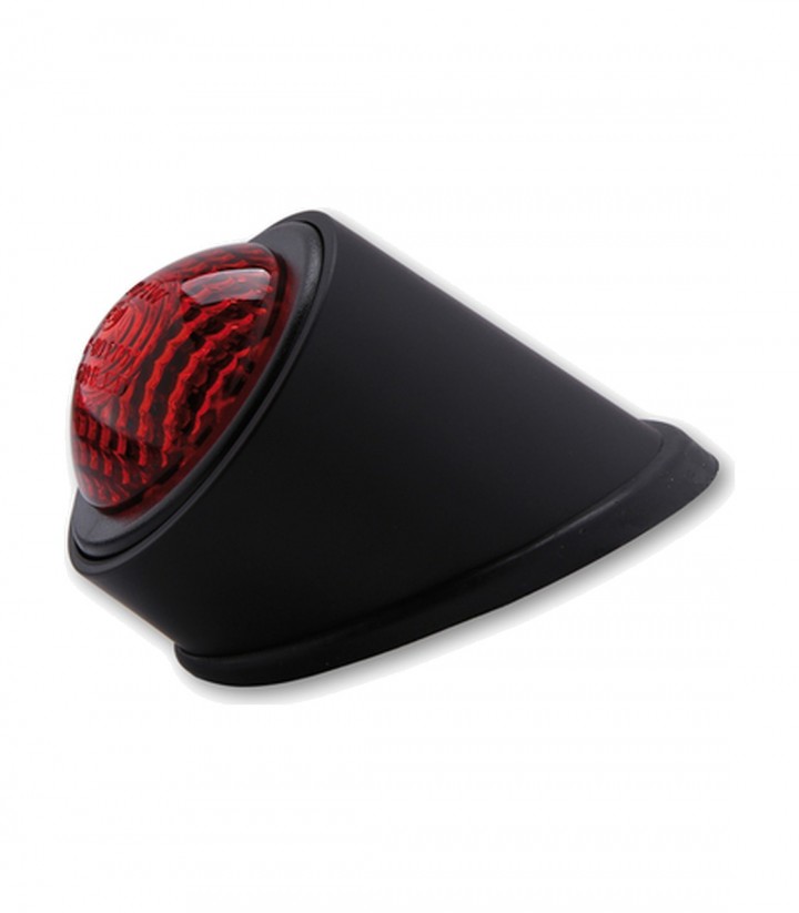 Highsider LED Tail Light Old School Type 1 Black with Red Lens