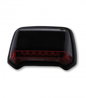 Piloto Trasero LED Highsider para Montaje en Guardabarros Negro con Cristal Rojo