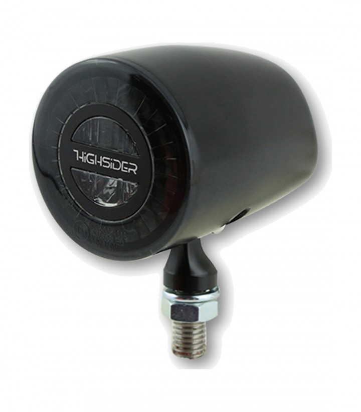Highsider LED Tail Light Rocket Classic Black with Smoked Lens