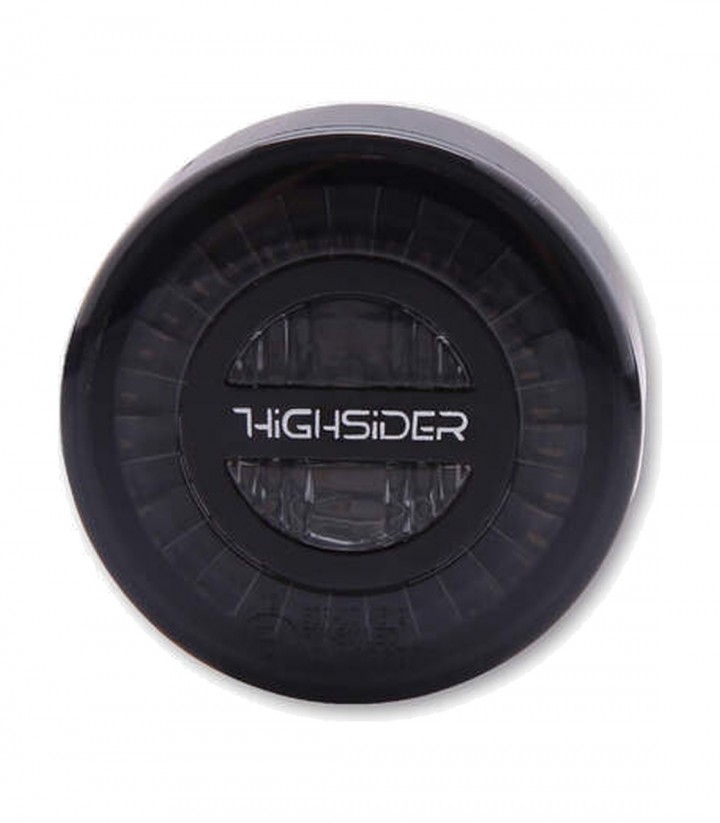 Piloto Trasero LED Highsider Rocket Negro con Cristal Ahumado
