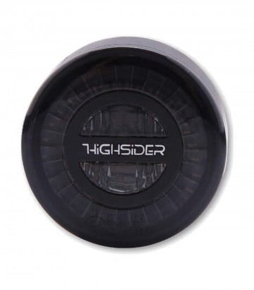 Piloto Trasero LED Highsider Rocket Negro con Cristal Ahumado