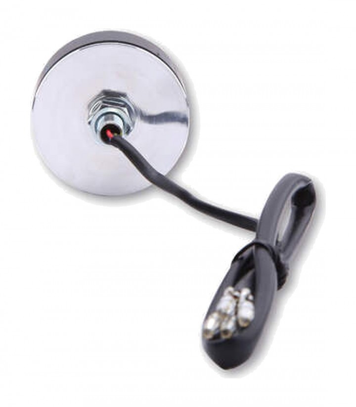 Highsider LED Tail Light Rocket Black with Smoked Lens