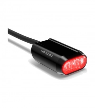 Piloto Trasero LED Highsider Split-RS Negro con Cristal Transparente