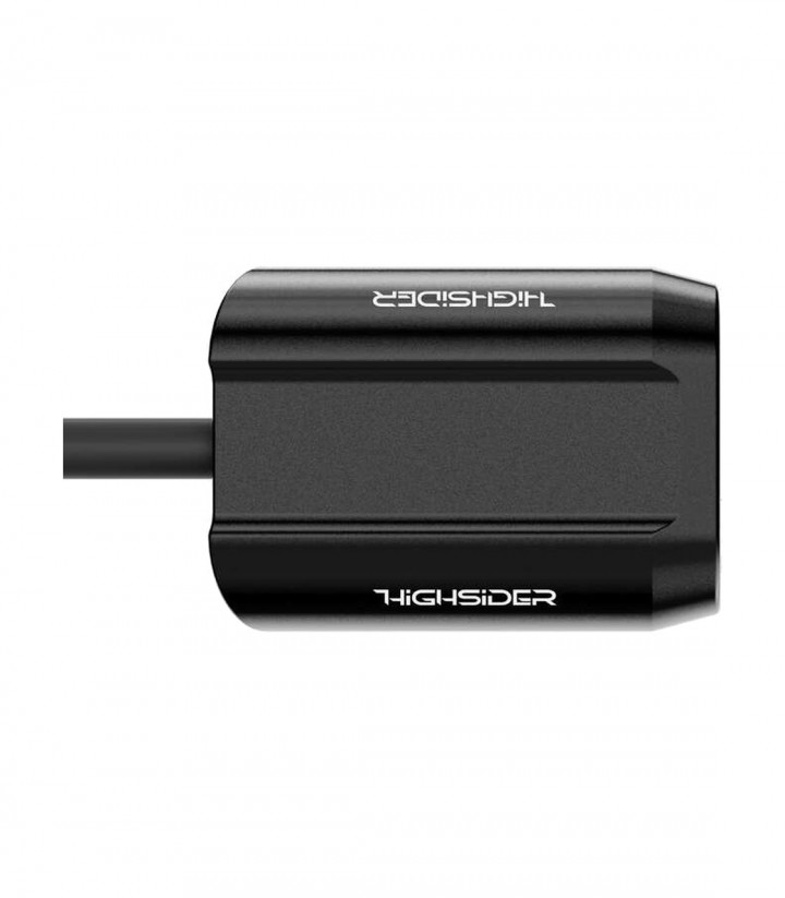 Piloto Trasero LED Highsider Split-RS Negro con Cristal Transparente