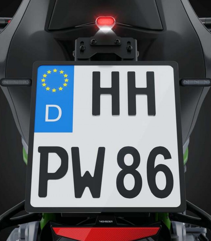 Highsider LED Tail Light Split-RS Black with Clear Lens