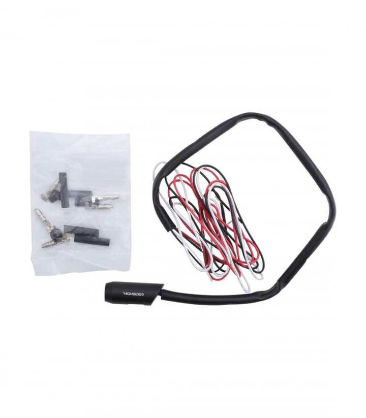 Piloto Trasero LED Highsider Split-RS Negro con Cristal Transparente