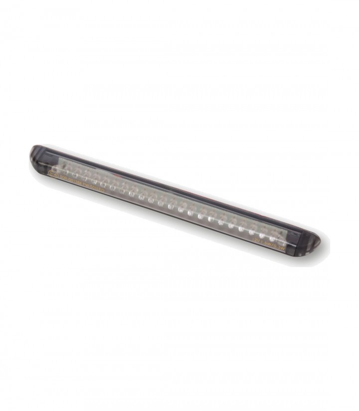Piloto Trasero LED Highsider String Negro con Cristal Ahumado