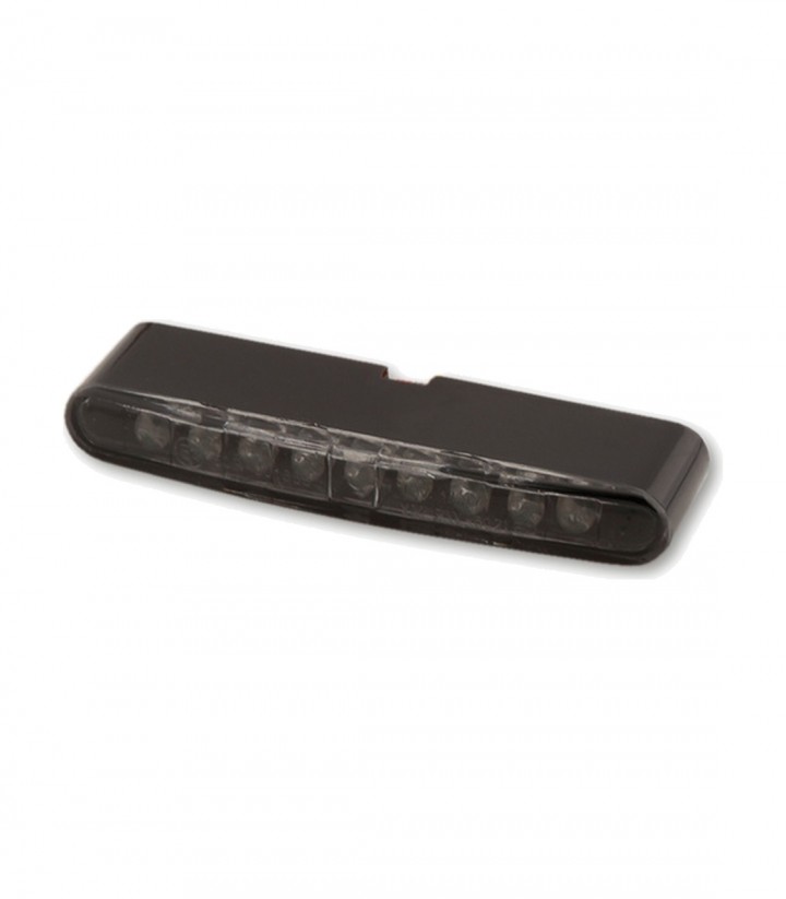 Piloto Trasero LED Highsider Stripe Negro con Cristal Ahumado