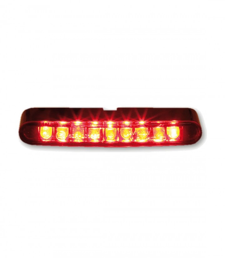 LED-Rücklicht Highsider Stripe Schwarz mit getöntem Glas