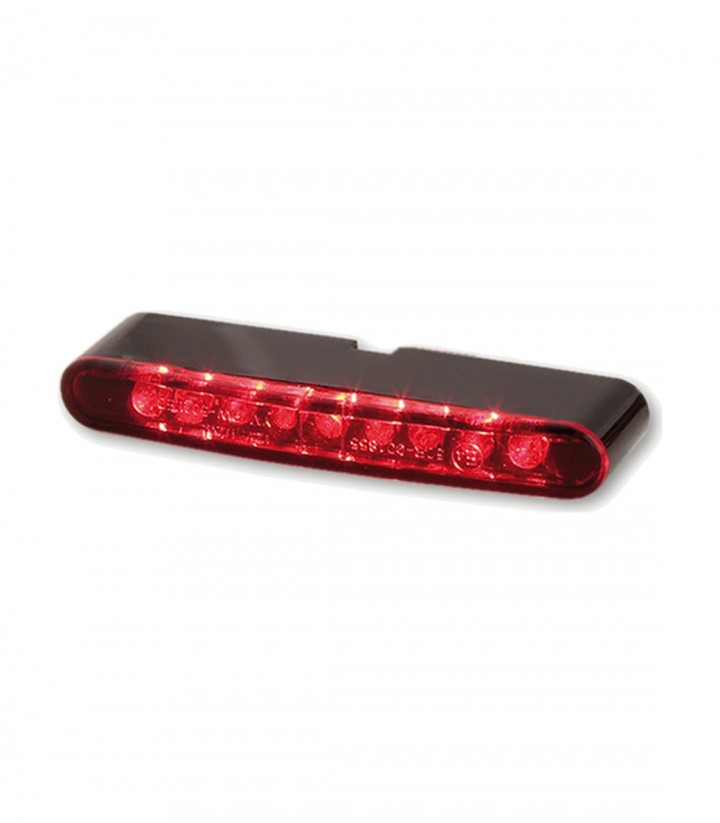 Piloto Trasero LED Highsider Stripe Negro con Cristal Rojo