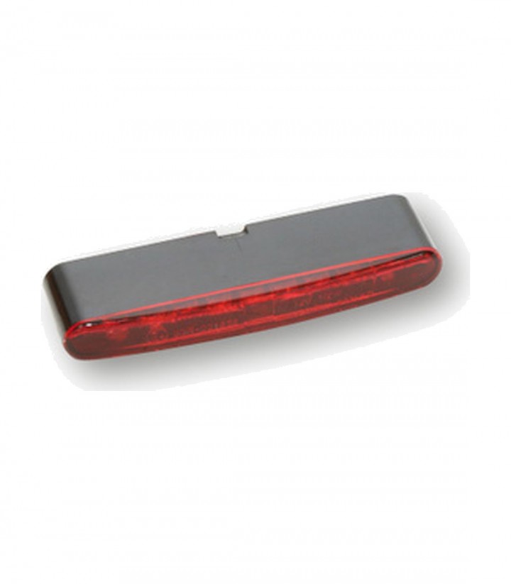 Piloto Trasero LED Highsider Stripe Negro con Cristal Rojo