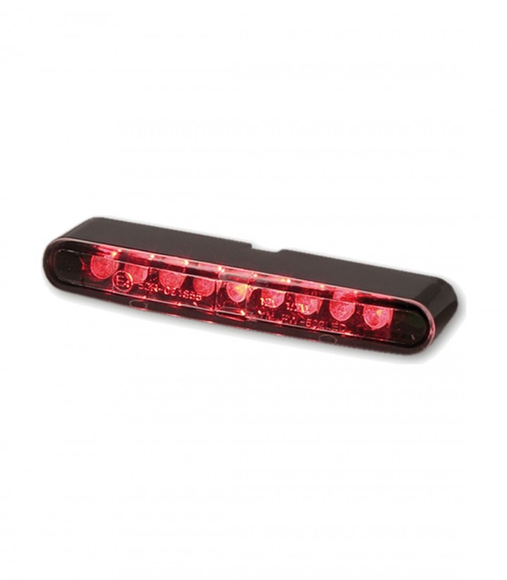 Piloto Trasero LED Highsider Stripe Negro con Cristal Translúcido