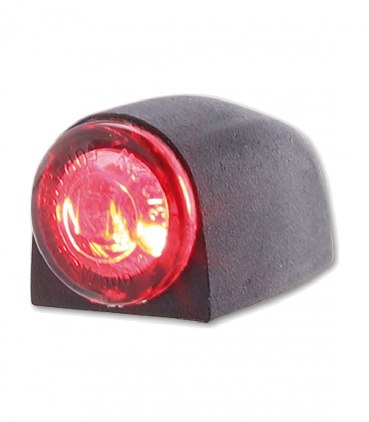 Piloto Trasero LED Highsider Ton Three Negro con Cristal Ahumado