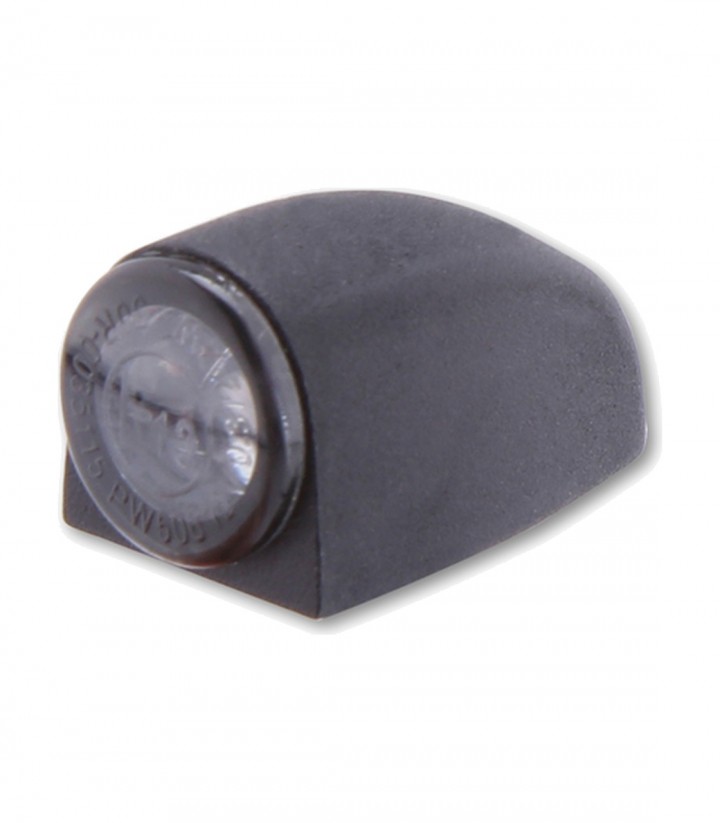 Piloto Trasero LED Highsider Ton Three Negro con Cristal Ahumado