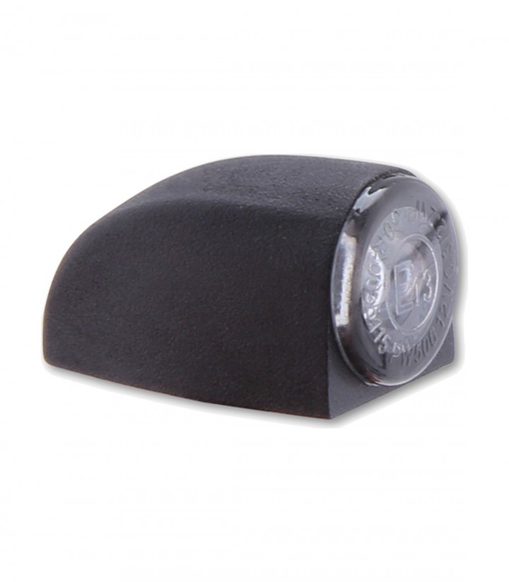 Piloto Trasero LED Highsider Ton Three Negro con Cristal Ahumado
