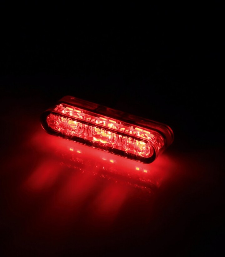 Highsider LED-Rücklicht in Klar mit transluzentem Glas